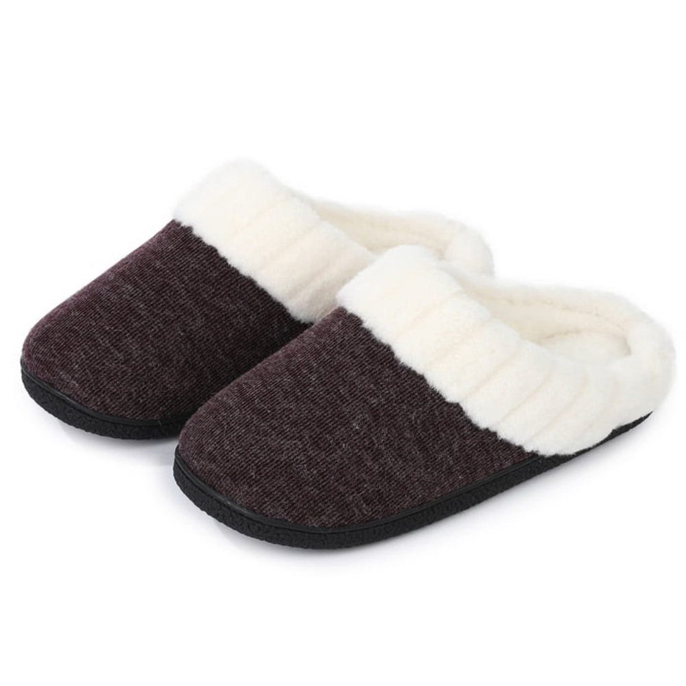 Brown And White Memory Foam Slippers🇺🇸 - Picture 4 of 4